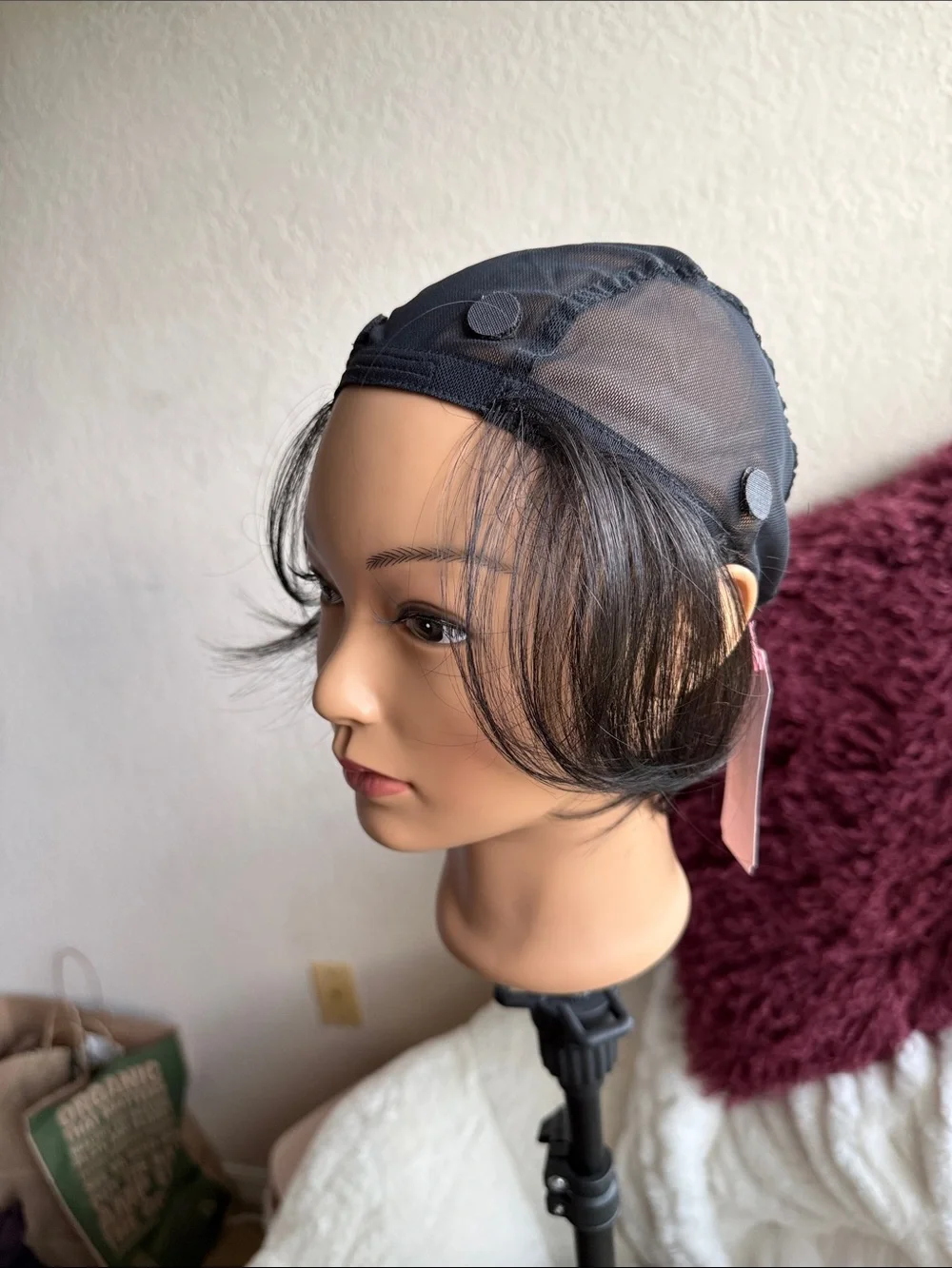 Natural Black Silicone Undercap Wig Cap baby hairs